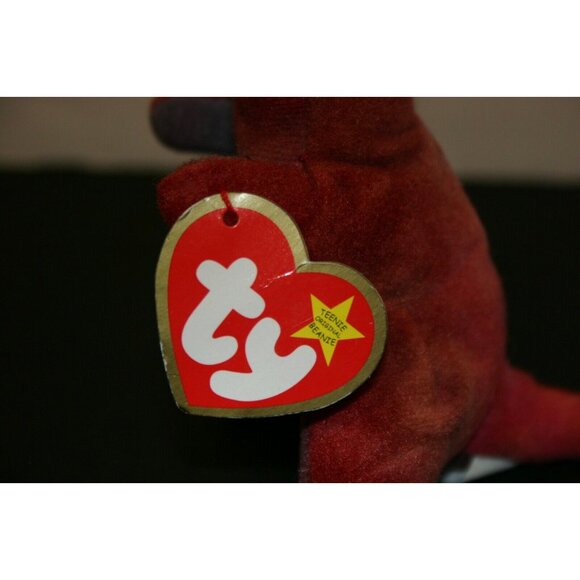 TY Beanie Baby Rex T Rex Dinosaur 1995 Mcdonalds red 4086 teenie - Picture 5 of 9